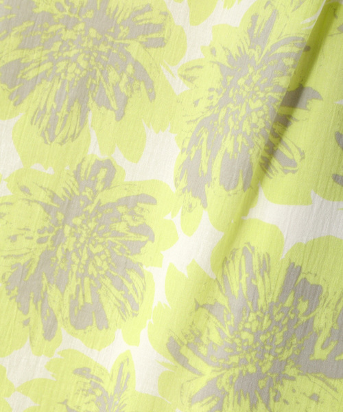 N.(N. Natural Beauty Basic)(エヌエヌナチュラルビューティーベーシック)の「フラワープリントボイルワッシャーワンピース(ワンピース・レディース・ベージュ/イエロー/ブラック・MEDIUM)」の14枚目の写真