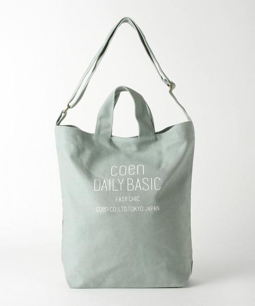coen（コーエン）の「coen DAILY 2WAYトートバッグ（トートバッグ・レディース・オフホワイト/グレー/ベージュ/コバルトブルー・FREE）」の3枚目の写真