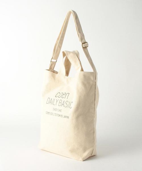 coen（コーエン）の「coen DAILY 2WAYトートバッグ（トートバッグ・レディース・オフホワイト/グレー/ベージュ/コバルトブルー・FREE）」の13枚目の写真