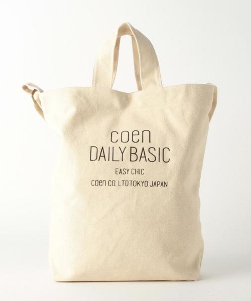 coen（コーエン）の「coen DAILY 2WAYトートバッグ（トートバッグ・レディース・オフホワイト/グレー/ベージュ/コバルトブルー・FREE）」の15枚目の写真