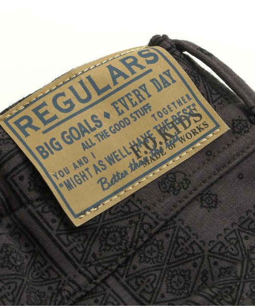 F.O.KIDS（エフオーキッズ）の「総柄シャギーパンツ(10分丈)（その他パンツ・キッズ・その他/チェック/チャコール・140/90/95/100/120/80/110/130）」の7枚目の写真