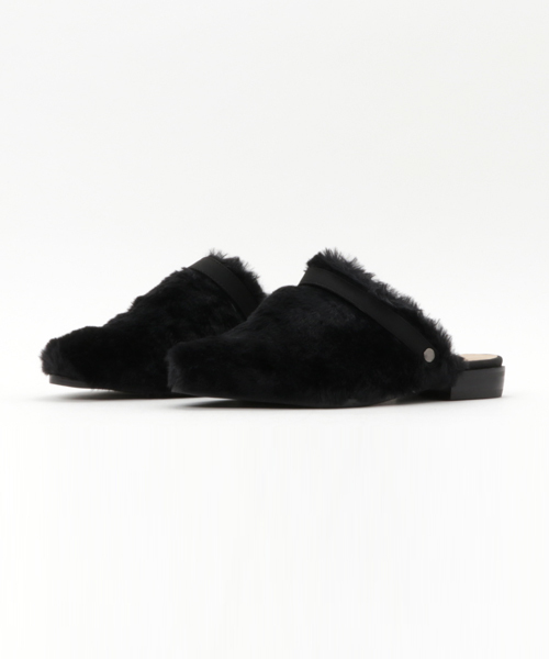 niko and...（ニコアンド）の「オリジナル2WAYフェイクファースリッパ【niko and ...】（サンダル・レディース・ブラウン/ブラック・LARGE/MEDIUM）」の9枚目の写真