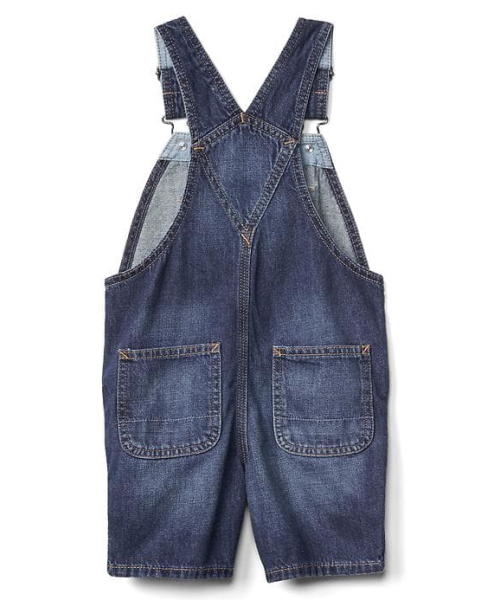 GAP(ギャップ)の「1969 denim short overalls(サロペット/オーバーオール・キッズ・ライトインディゴブルー・95cm/100cm/80cm/110cm/90cm/105cm)」の3枚目の写真