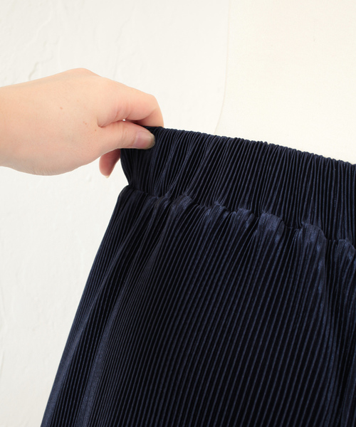 titivate（ティティベイト）の「ｻﾃﾝﾌﾟﾘｰﾂﾛﾝｸﾞﾊﾟﾝﾂ（その他パンツ・レディース・ネイビー/グレイッシュベージュ/ライトグレー/ピンク・M）」の16枚目の写真