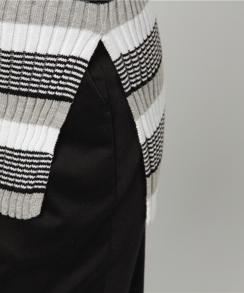 Denime（ドゥニーム）の「オフショル5分袖リブニット（ニット/セーター・レディース・ブルー系その他/レッド/ブラック系その他5・FREE）」の4枚目の写真