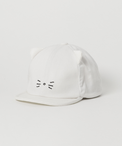 GRIN BUDDY（グリンバディ）の「【GRIN BUDDY(グリンバディ）】キッズ キャット耳付きキャップ/Cat Ear Cap（キャップ・キッズ・ピンク/ホワイト/ブラック/ダークインディゴブルー/ベージュ/オレンジ・52㎝/54㎝）」の7枚目の写真