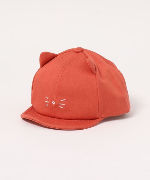 GRIN BUDDY（グリンバディ）の「【GRIN BUDDY(グリンバディ）】キッズ キャット耳付きキャップ/Cat Ear Cap（キャップ・キッズ・ピンク/ホワイト/ブラック/ダークインディゴブルー/ベージュ/オレンジ・52㎝/54㎝）」の10枚目の写真