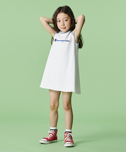 X Girl Stages エックスガールステージス の Champion チャンピオン ノースリーブワンピース ワンピース Wear