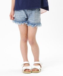 BREEZE | 裾フリンジショートパンツ(デニムパンツ)