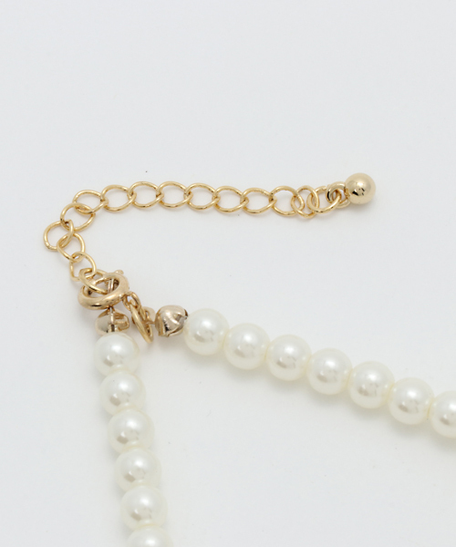 INTERPLANET（インタープラネット）の「ショートデコラパールＮＣ（ネックレス・レディース・オフホワイト・フリー）」の3枚目の写真