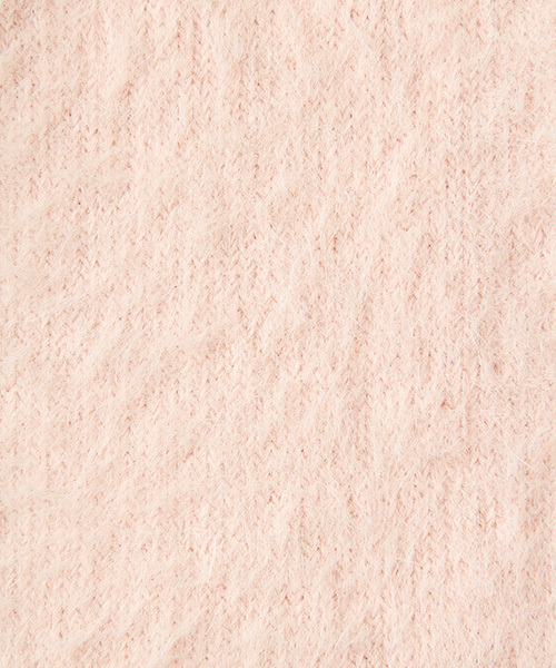 Honeys（ハニーズ）の「ふわもこの優しい肌触りフェザーロングカーディガン（カーディガン/ボレロ・レディース・ピンク/ベージュ/ブラック/アイボリー/グレー/モカ・M/L）」の14枚目の写真