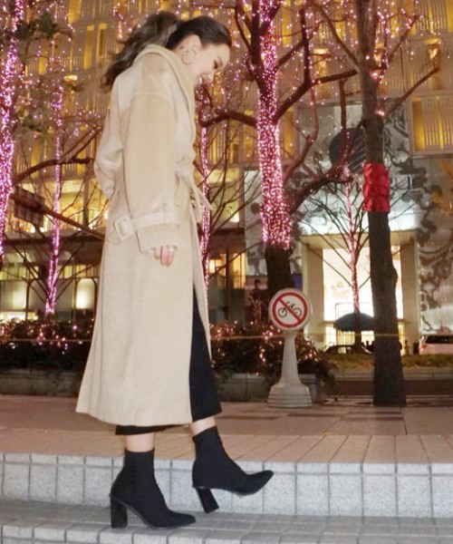 EGOIST（エゴイスト）の「ショールカラーウールコート（その他アウター・レディース・グレー/ブラック/ボルドー/ベージュ・MEDIUM/SMALL）」の22枚目の写真