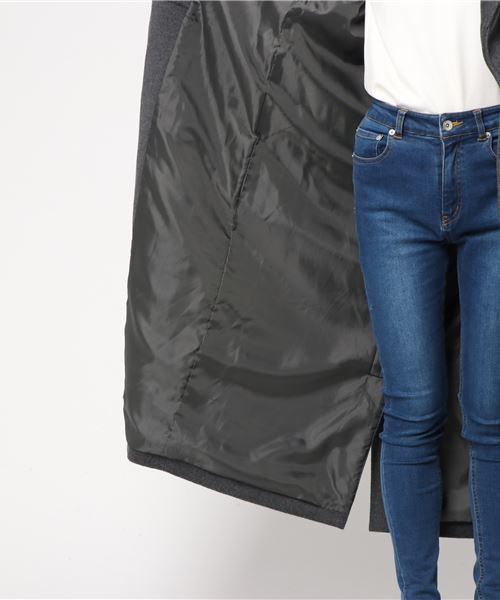 EGOIST（エゴイスト）の「ショールカラーウールコート（その他アウター・レディース・グレー/ブラック/ボルドー/ベージュ・MEDIUM/SMALL）」の12枚目の写真