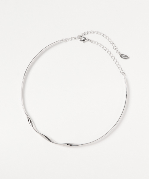 RIVE DROITE(リヴドロワ)の「ねじりチョーカー(ネックレス・レディース・シルバー/ゴールド・FREE)」の2枚目の写真