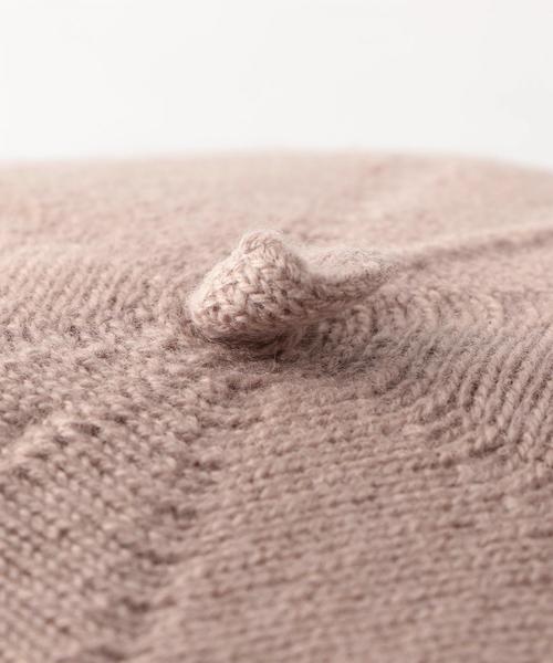 Johnstons of Elgin グレー ベレー帽 Johnstons of Elgin グレー ベレー帽