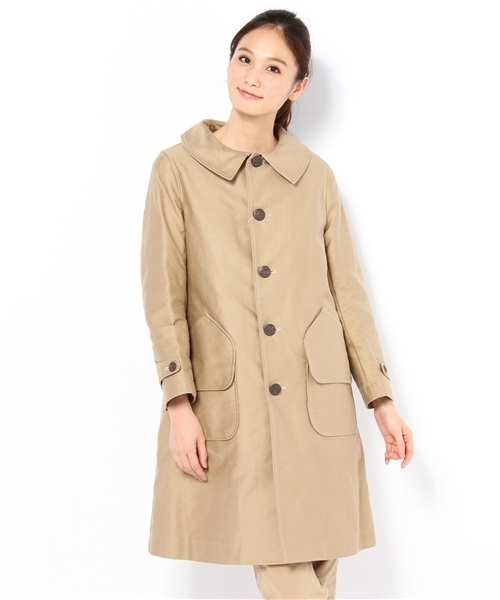 BEAMS BOY（ビームスボーイ）の「BEAMS BOY / モールスキン ハンティングコート②（その他アウター・レディース・ブラック/ベージュ/ブラウン/ネイビー・ONE SIZE）」の3枚目の写真