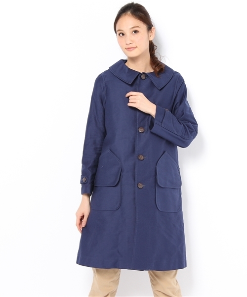 BEAMS BOY（ビームスボーイ）の「BEAMS BOY / モールスキン ハンティングコート②（その他アウター・レディース・ブラック/ベージュ/ブラウン/ネイビー・ONE SIZE）」の4枚目の写真