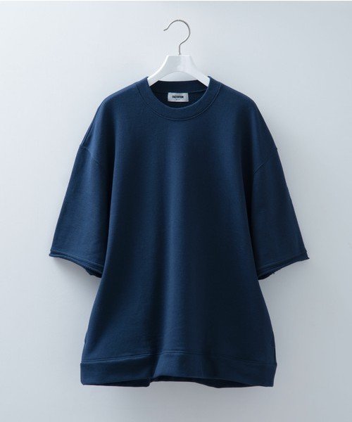 FACTOTUM（ファクトタム）の「【FACTOTUM】ビッグシルエットハーフスリーブスウェットプルオーバー（スウェット・メンズ・ブラック/グレー/ネイビー/ホワイト・44/46/48）」の4枚目の写真