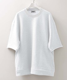 【FACTOTUM】ビッグシルエットハーフスリーブスウェットプルオーバー
