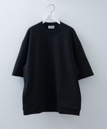 【FACTOTUM】ビッグシルエットハーフスリーブスウェットプルオーバー