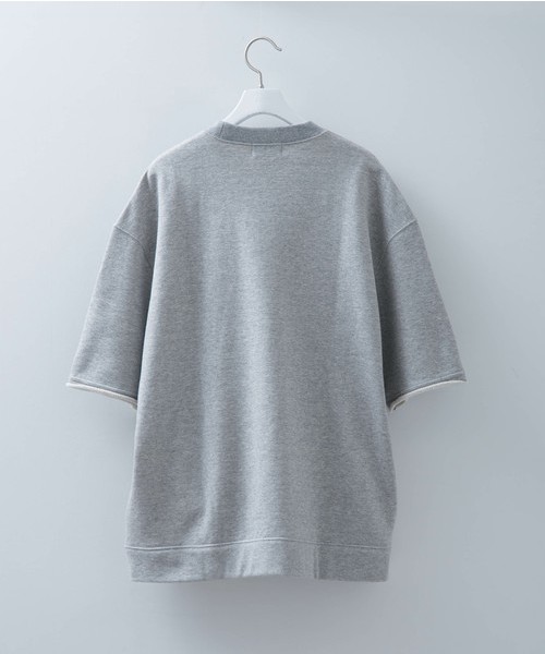 FACTOTUM（ファクトタム）の「【FACTOTUM】ビッグシルエットハーフスリーブスウェットプルオーバー（スウェット・メンズ・ブラック/グレー/ネイビー/ホワイト・44/46/48）」の6枚目の写真