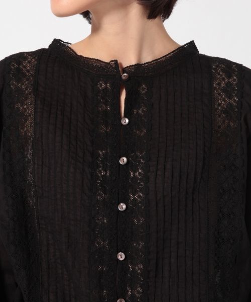 LOWRYS FARM（ローリーズファーム）の「Ａレースマエアキブラウス　785946 （シャツ/ブラウス・レディース・ブラック/オフホワイト・LARGE/MEDIUM）」の12枚目の写真