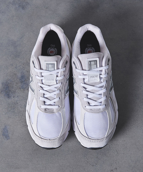 NEW BALANCE(ニューバランス)の「【別注】<new balance> M990v4 USA スニーカー MEN†◆(スニーカー・メンズ・ホワイト・27.5cm/29cm/27cm/26cm/30cm/28.5cm/28cm/25.5cm/25cm/26.5cm)」の3枚目の写真