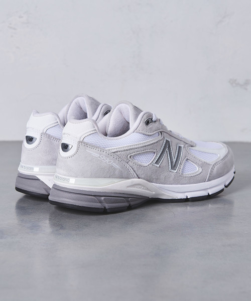 NEW BALANCE(ニューバランス)の「【別注】<new balance> M990v4 USA スニーカー MEN†◆(スニーカー・メンズ・ホワイト・27.5cm/29cm/27cm/26cm/30cm/28.5cm/28cm/25.5cm/25cm/26.5cm)」の6枚目の写真