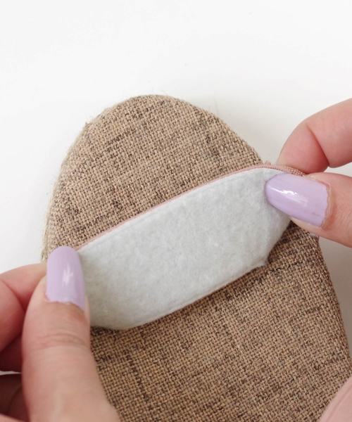 AmiAmi（アミアミ）の「ゴムストラップジュートウエッジソールクロスサンダル（サンダル・レディース・レッド/ネイビー/ピンク/キャメル/ブラック/ベージュ/モカ/オレンジ/レッド系その他/チョコ・M/S/3L/L/SS/LL）」の17枚目の写真