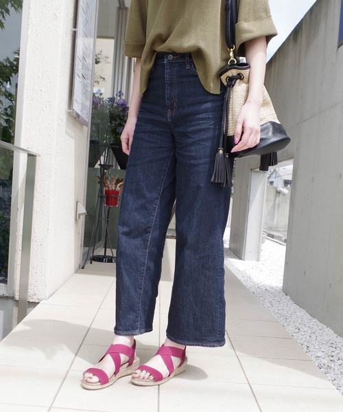 AmiAmi（アミアミ）の「ゴムストラップジュートウエッジソールクロスサンダル（サンダル・レディース・レッド/ネイビー/ピンク/キャメル/ブラック/ベージュ/モカ/オレンジ/レッド系その他/チョコ・M/S/3L/L/SS/LL）」の22枚目の写真