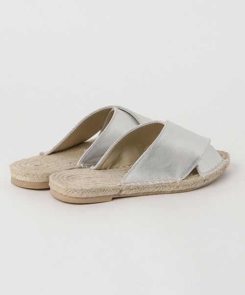 GeeRA（ジーラ）の「ポインテッドクロスジュートサンダル（サンダル・レディース・ブラック/シルバー・SMALL/MEDIUM/LARGE/X-LARGE）」の3枚目の写真