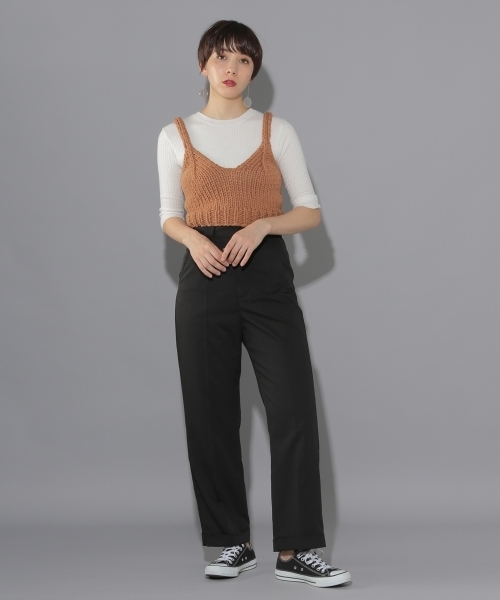 PAGEBOY(ページボーイ)の「ローゲージニットビスチェ(ニット/セーター・レディース・ブラック/ベージュ/オフホワイト・FREE)」の11枚目の写真