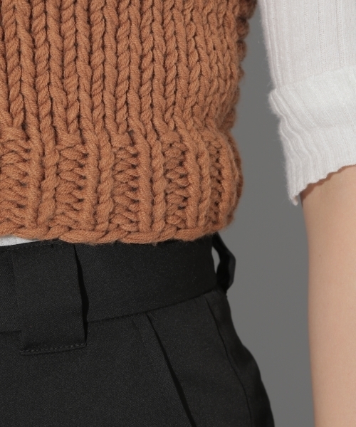 PAGEBOY(ページボーイ)の「ローゲージニットビスチェ(ニット/セーター・レディース・ブラック/ベージュ/オフホワイト・FREE)」の17枚目の写真
