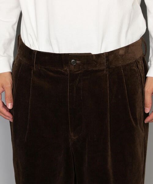 green label relaxing(グリーンレーベルリラクシング)の「SC★コーデュロイ 2P ワイド テーパード パンツ 9分丈 / アンクル丈 ◆(その他パンツ・メンズ・ライトブルー/ダークブラウン/ベージュ/ネイビー/オレンジ系その他・S/M/L/XL)」の13枚目の写真