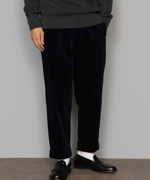 green label relaxing(グリーンレーベルリラクシング)の「SC★コーデュロイ 2P ワイド テーパード パンツ 9分丈 / アンクル丈 ◆(その他パンツ・メンズ・ライトブルー/ダークブラウン/ベージュ/ネイビー/オレンジ系その他・S/M/L/XL)」の18枚目の写真