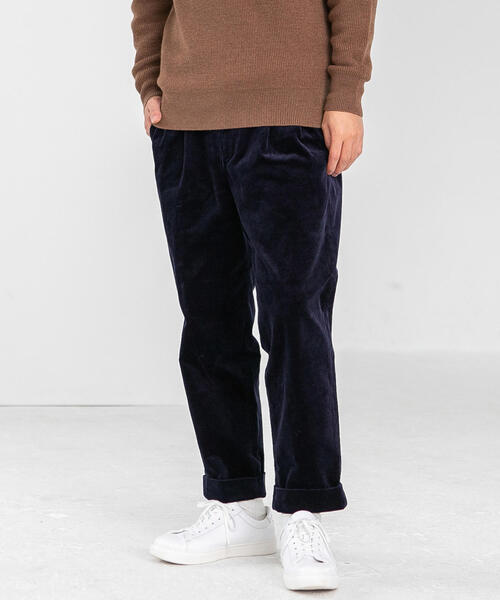 green label relaxing(グリーンレーベルリラクシング)の「SC★コーデュロイ 2P ワイド テーパード パンツ 9分丈 / アンクル丈 ◆(その他パンツ・メンズ・ライトブルー/ダークブラウン/ベージュ/ネイビー/オレンジ系その他・S/M/L/XL)」の20枚目の写真