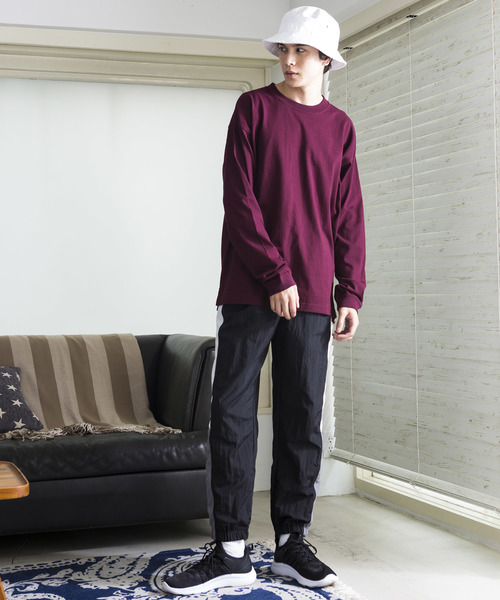 WEGO（ウィゴー）の「WEGO/USAコットンカラーロンT（Tシャツ/カットソー・メンズ・ホワイト/ワイン/ブラック/パープル/ベージュ・MEDIUM/LARGE）」の17枚目の写真