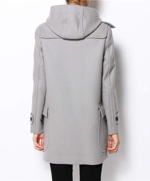 新品 DRAWER ドゥロワー メルトン ダッフル コート グレー 36 【公式通販】