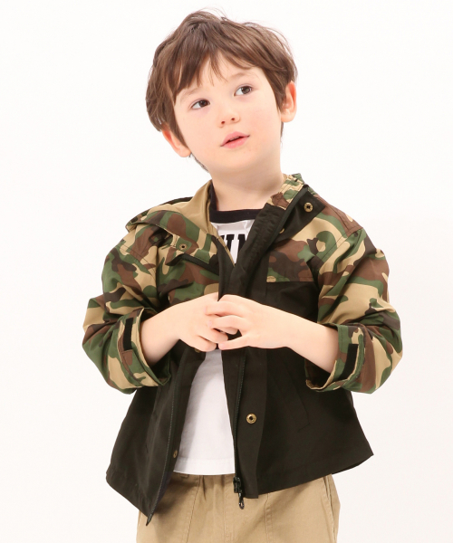 GLOBAL WORK（グローバルワーク）の「【キッズ】撥水カラーマンパ/819110（マウンテンパーカー・キッズ・ベージュ/レッド/カーキ/ゴールド・SMALL/MEDIUM/LARGE/X-LARGE/XX-LARGE）」の2枚目の写真