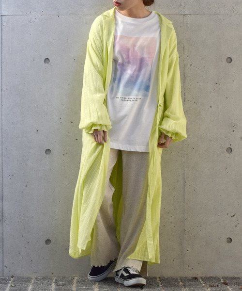 w closet(ダブルクローゼット)の「スクエアドットドビーカシュクールワンピース(ワンピース・レディース・イエロー/ミント/キナリ・FREE)」の3枚目の写真