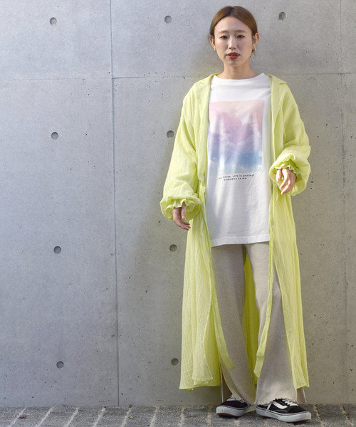 w closet(ダブルクローゼット)の「スクエアドットドビーカシュクールワンピース(ワンピース・レディース・イエロー/ミント/キナリ・FREE)」の9枚目の写真