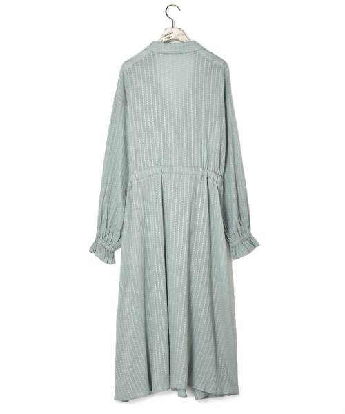 w closet(ダブルクローゼット)の「スクエアドットドビーカシュクールワンピース(ワンピース・レディース・イエロー/ミント/キナリ・FREE)」の17枚目の写真