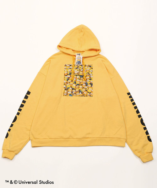 DING(ディング)の「DING/MINIONS パーカー(パーカー・メンズ・ホワイト/ブラック/イエロー・FREE)」の10枚目の写真