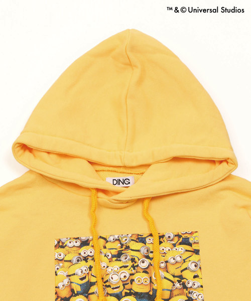 DING(ディング)の「DING/MINIONS パーカー(パーカー・メンズ・ホワイト/ブラック/イエロー・FREE)」の11枚目の写真