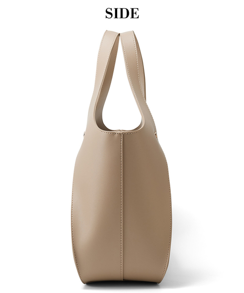 IEDIT(イディット)の「IEDIT 上品モードな美人トートバッグ〈エクリュベージュ〉(トートバッグ・レディース・ベージュ・ONE SIZE)」の6枚目の写真