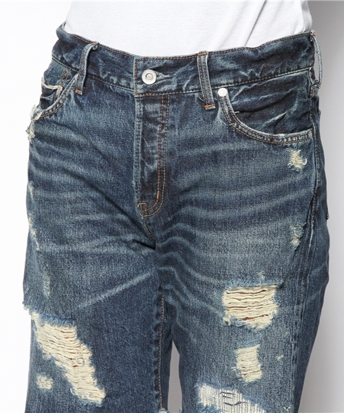 goa(ゴア)の「ヴィンテージブロークンデニムバミューダパンツ(デニムパンツ・レディース・ブルー系その他・2/1)」の8枚目の写真