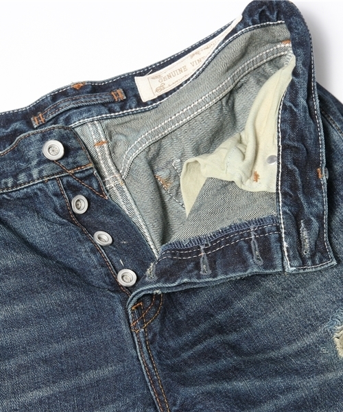 goa(ゴア)の「ヴィンテージブロークンデニムバミューダパンツ(デニムパンツ・レディース・ブルー系その他・2/1)」の4枚目の写真
