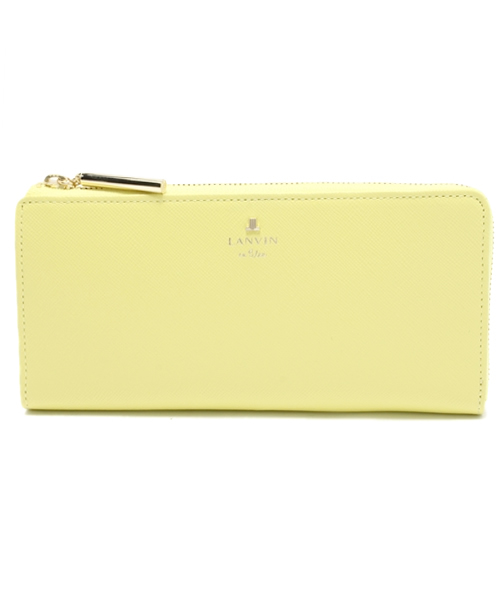 LANVIN en Bleu（ランバンオンブルー）の「リュクサンブール Lファスナー長財布（財布・レディース・ミント/ダークネイビー/ライトイエロー/ピンク/ローズ/ピンク系その他/ブルー系その他/レッド/ラベンダー/パープル/ダークグリーン系/ダークブラウン・FREE/フリー）」の8枚目の写真