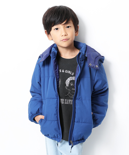 devirock（デビロック）の「中綿ジャケット（その他アウター・キッズ・ブラック/ネイビー/レッド/オレンジ/ブルー/モカ/ブラウン系その他/ブルー系その他/パープル系その他/キャメル/イエロー系その他/レッド系その他/オレンジ系その他/ブラウン系その他2/イエロー系その他2/パープル系その他2・110cm/100cm/120cm/130cm/140cm/150cm/160cm）」の7枚目の写真