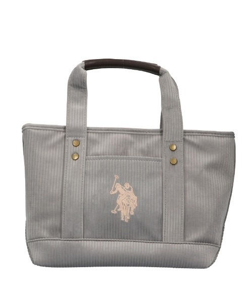 U.S. POLO ASSN.(ユーエスポロアッスン)の「【U.S. POLO ASSN.】 ユーエスポロアッスン コーデュロイ トートバッグ USPA-2729(トートバッグ・レディース・ホワイト/ブラック/ネイビー/グレー/ピンク/クリアブラウン/ライトグレー/レッド/モカ/ブラック系/ホワイト系/ネイビー系/グレー系・FREE)」の6枚目の写真